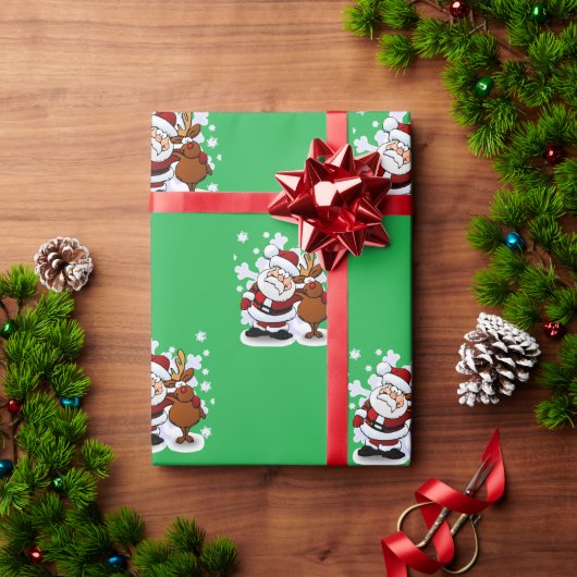 Kerstman Inpakpapier (Feestdagen Geschenken)