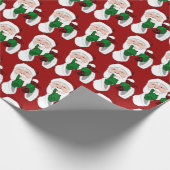 Kerstman Inpakpapier Kerst Inpakpapier (Hoek)