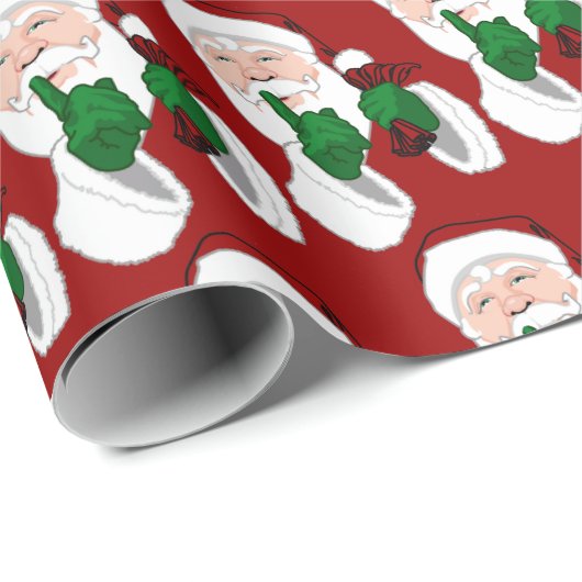 Kerstman Inpakpapier Kerst Inpakpapier (Rol Hoek)