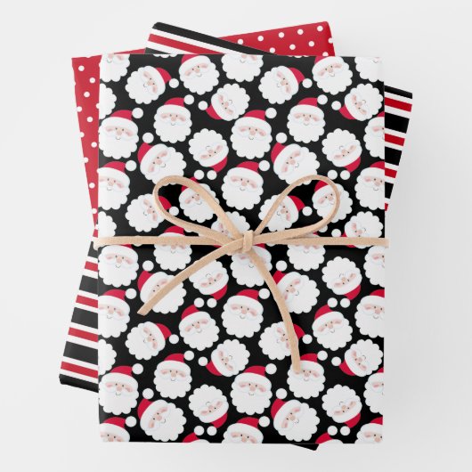 kerstman inpakpapier vel (In situ)