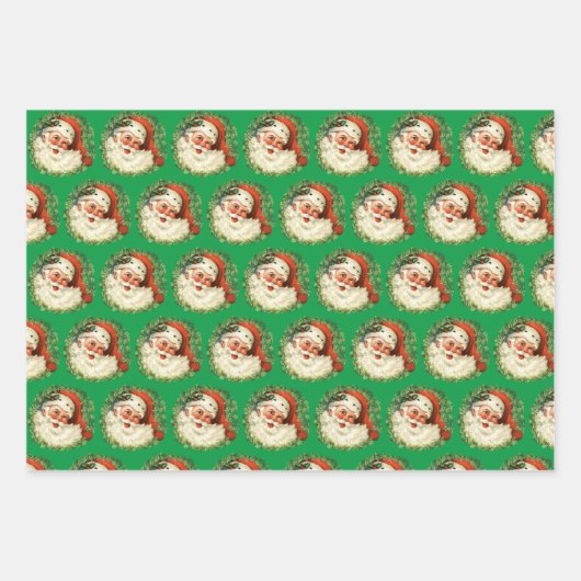 kerstman inpakpapier vel (Voorkant 2)