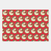  kerstman inpakpapier vel (Voorkant 3)