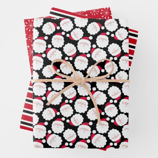 kerstman inpakpapier vel (In situ)