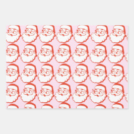 kerstman inpakpapier vel