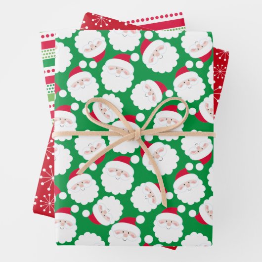 kerstman inpakpapier vel (In situ)