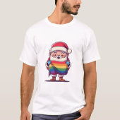 Kerstman is gay kerst t-shirt (Voorkant)