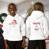 Kerstman is hier aangepaste naam en bericht