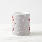 Kerstman is hier aangepaste naam en bericht koffiemok (Center)