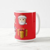 Kerstman is in de stad koffiemok (Voorkant rechts)