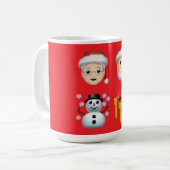 Kerstman is in de stad koffiemok (Voorkant links)