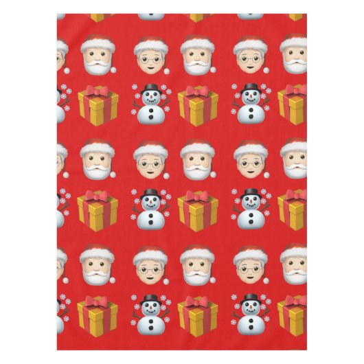 Kerstman is in de stad tafelkleed (Voorkant)