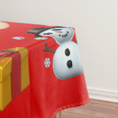 Kerstman is in de stad tafelkleed (Voorbeeld)