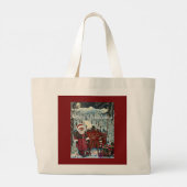 Kerstman is klaar grote tote bag (Achterkant)