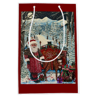 Kerstman is klaar medium cadeauzakje
