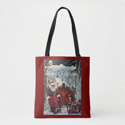 Kerstman is klaar tote bag (Voorkant)