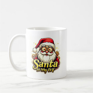 Kerstman is mijn beste vriend mok – Grappige kerst