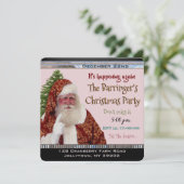 Kerstman is op weg naar kerstfeest kaart (Staand voorkant)