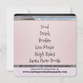 Kerstman is op weg naar kerstfeest kaart (Achterkant)