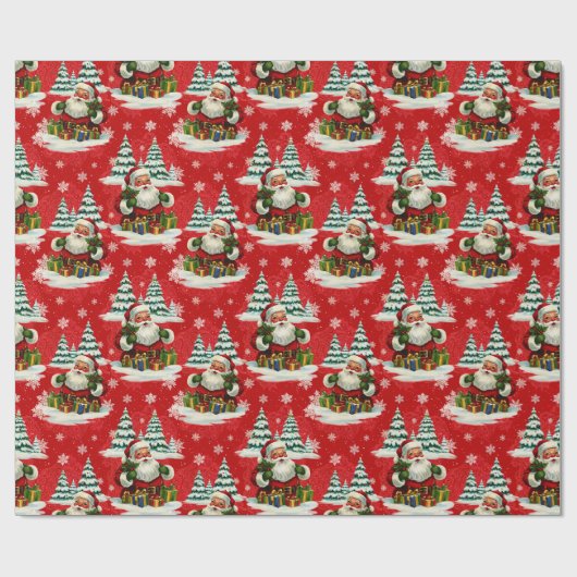  Kerstman is sackful of Cheer Cadeaupapier (Vlak)