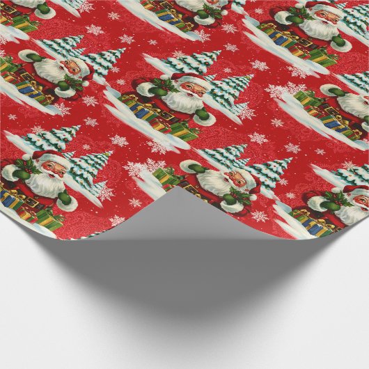  Kerstman is sackful of Cheer Cadeaupapier (Hoek)