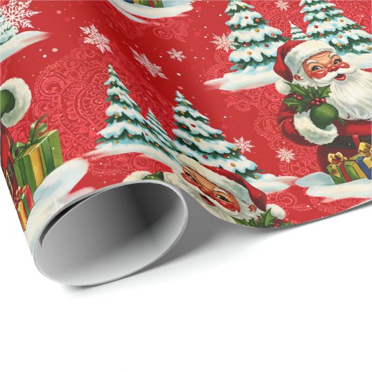  Kerstman is sackful of Cheer Cadeaupapier (Rol Hoek)