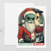 Kerstman is weg gebeeld feestdagenkaart (Voorkant / Achterkant)