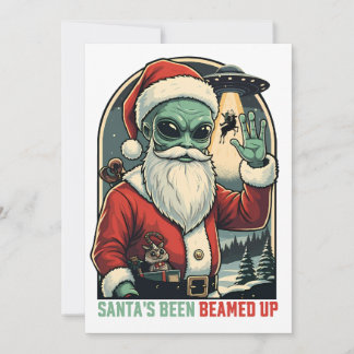 Kerstman is weg gebeeld feestdagenkaart