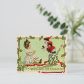 Kerstman Jack-In-A-Box Feestdagenkaart (Staand voorkant)