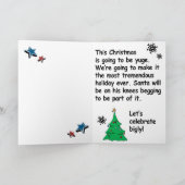 Kerstman, je bent ontslagen - Trump Kerstmis Feestdagen Kaart (Binnen)