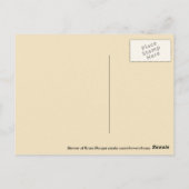 Kerstman Jezus in Manger Floral Pointsettia Briefkaart (Achterkant)