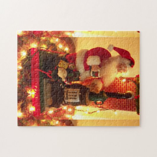  kerstman Jigzaag Puzzle Legpuzzel (Horizontaal)