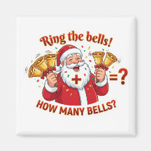 Kerstman Jingle Bells Optelspel Magneet