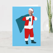 kerstman joe biden blauwe kerst (Voorkant)