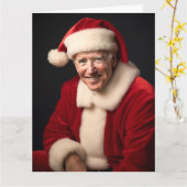 Kerstman Joe Biden Kaart (Gele Bloem)