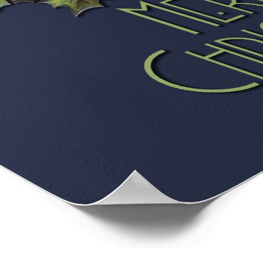  kerstman Jolly Poster (Hoek)