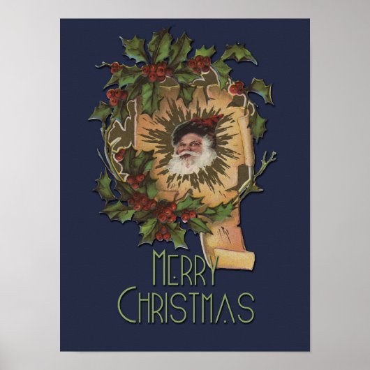 kerstman Jolly Poster (Voorkant)