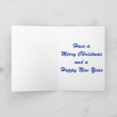 Kerstman Joyeux Noel Feestdagen Kaart (Binnen)