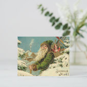  Kerstman - Joyeux Noel Feestdagenkaart (Staand voorkant)