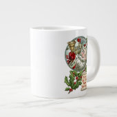 Kerstman Jumbo Mok Vintage (Voorkant rechts)