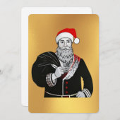 Kerstman Kaart (Voorkant / Achterkant)