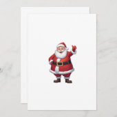 kerstman kaart (Voorkant / Achterkant)