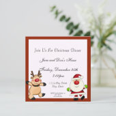 kerstman kaart (Staand voorkant)