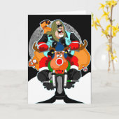 KERSTMAN KAART (Gele Bloem)