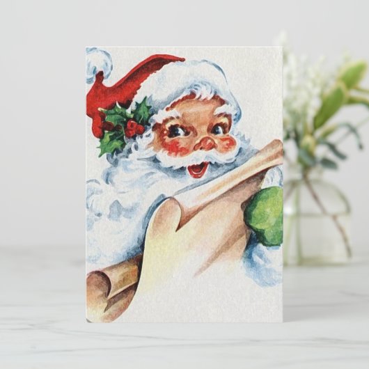  kerstman kaart (Staand voorkant)