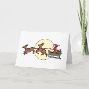 Kerstman, Kaart en rendier
