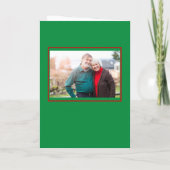 Kerstman Kaart op de kerstlijst met kleinkinderen  (Achterkant)