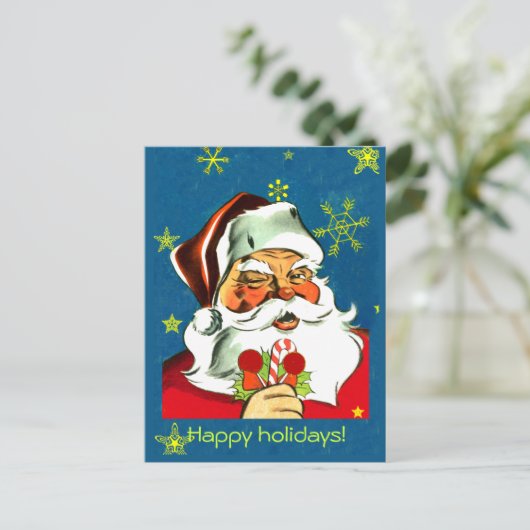  kerstman Kaarten Feestdagenkaart (Staand voorkant)