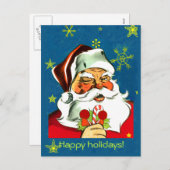 kerstman Kaarten Feestdagenkaart (Voorkant / Achterkant)