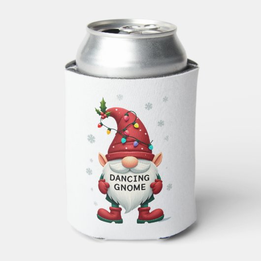 Kerstman Kabouter Dansende Kabouter Familie Kerstm Blikjeskoeler (Blikje Voorkant)