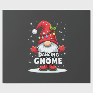 Kerstman Kabouter Dansende Kabouter Familie Kerstm Cadeaupapier